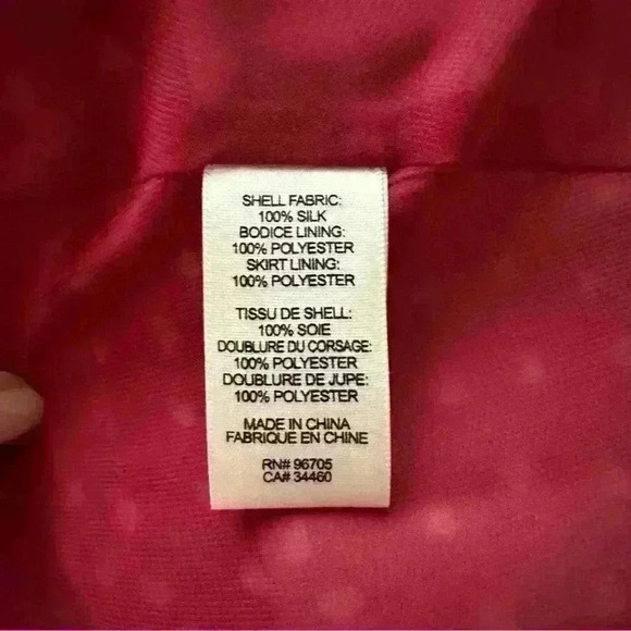 Rebecca Taylor blurry heart silk midi dress in red - Picture 12 of 13